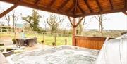 Hot tub at Cwmcelyn self catering
