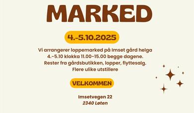 Loppemarked på Imset Gård