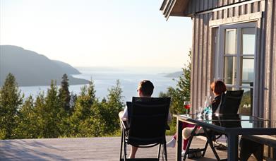 Mjøsli hytteområde utsikt over Mjøsa