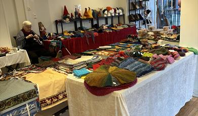 Julemarked med husflidsprodukter