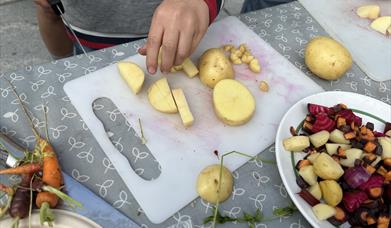 Innhøstingsfest i Triangelparken