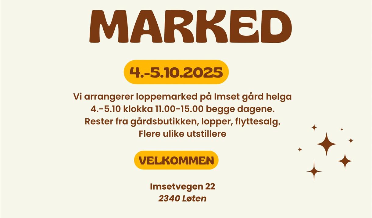 Loppemarked på Imset Gård