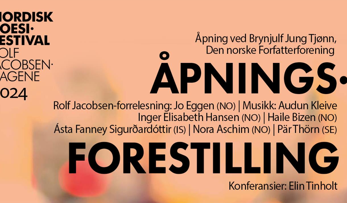 Åpningsforestilling Nordisk poesifestival