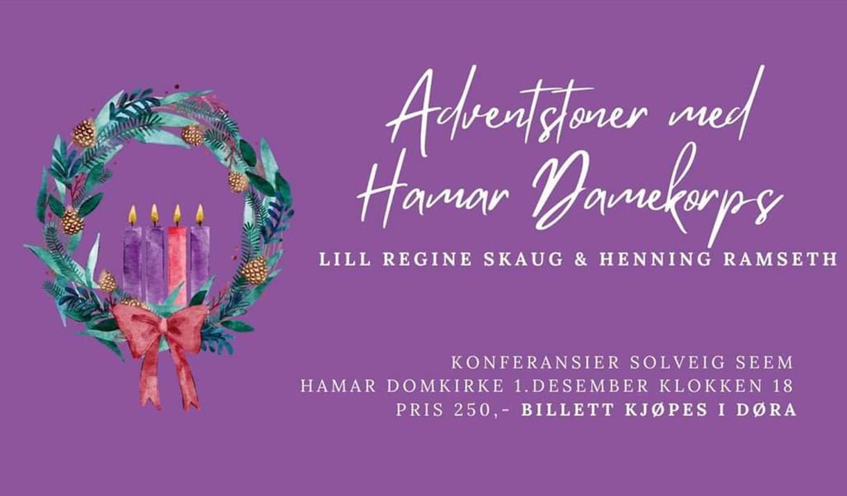 Adventstoner med Hamar Damekorps, Lill Regine Skaug og Henning Ramseth.