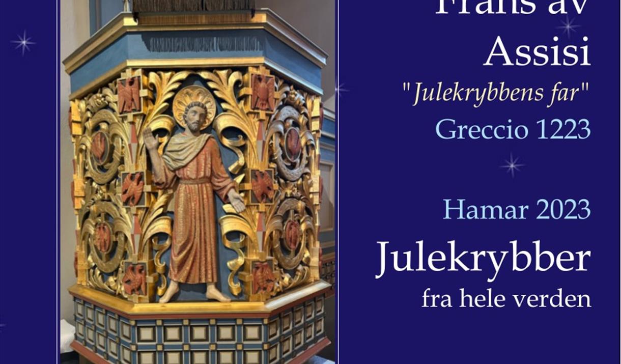 Detalj av prekestol i Hamar domkirke