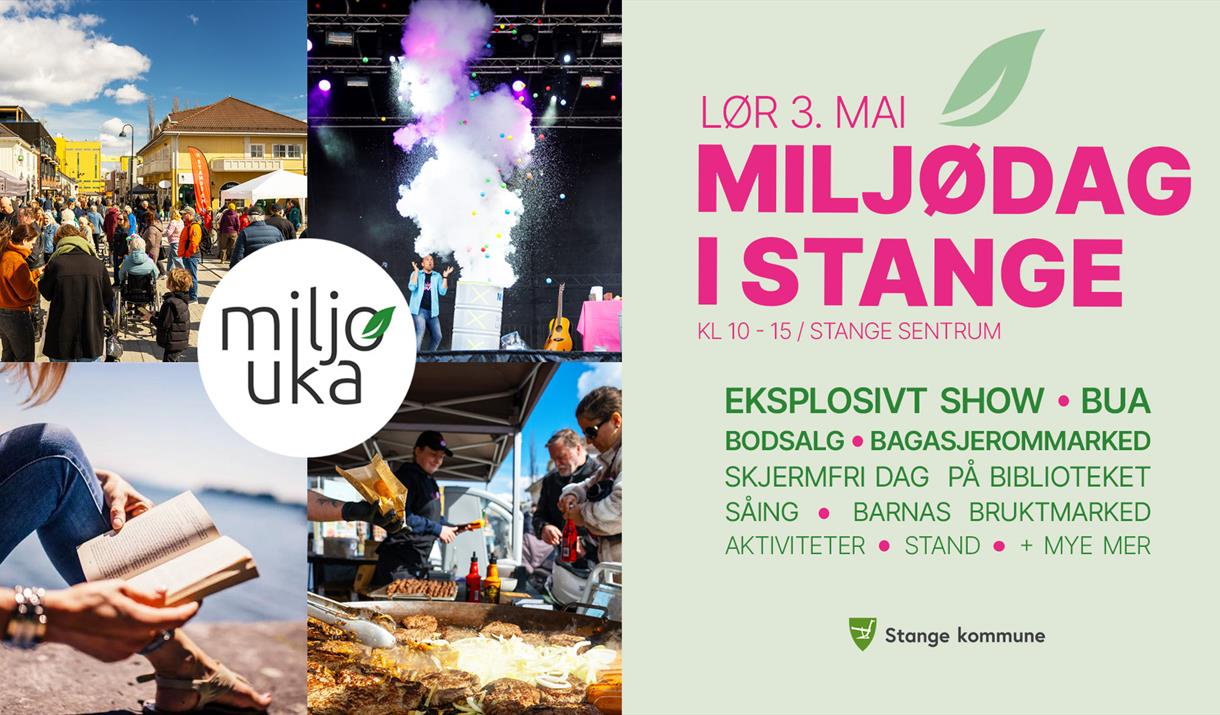 grafisk plakat for miljødag i stange