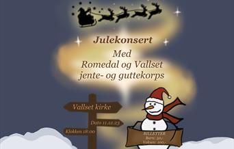 Julekonsert med Romedal og Vallset Jente- og Guttekorps