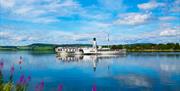 The paddle steamer Skibladner on lake Mjøsa.