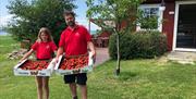 Erdbeeren bei Søndre Elton in Stange Vestbygd.