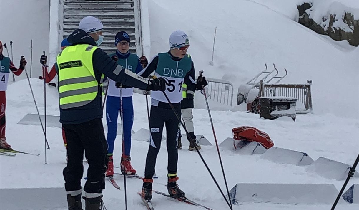 Skiløp på Sjusjøen Skiløp på Sjusjøen