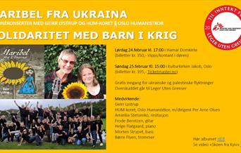 "Maribel fra Ukraina" - matinékonsert med Geirr Lystrup og Oslo humanistkor