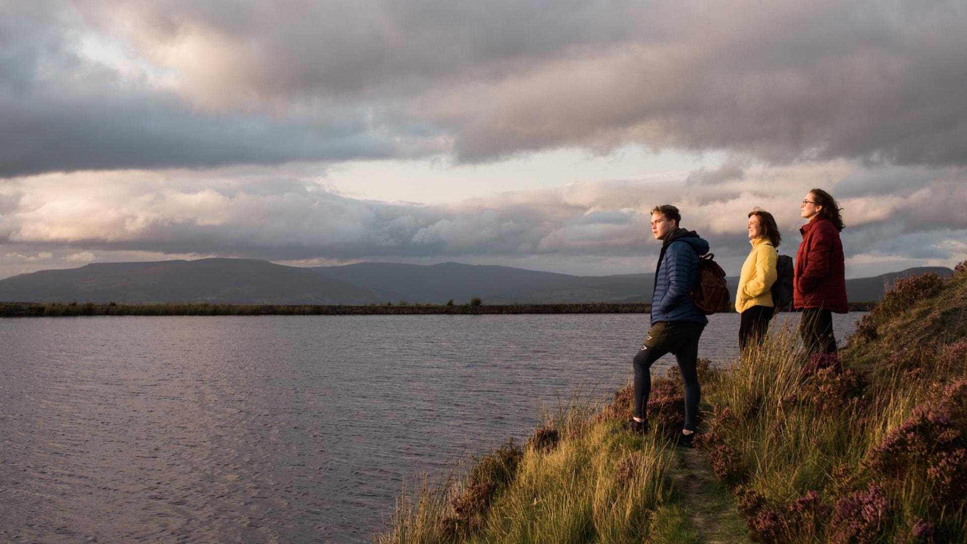 Walkers at Keeper's Pond