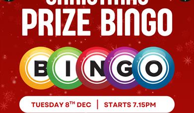 Christmas Prize Bingo poster