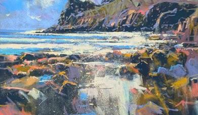 Pastel Seascape Painting