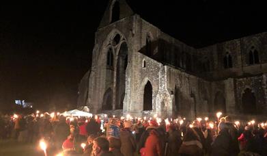 Tintern Torchlit Carol Service - Monmouthshire Cottages Credit