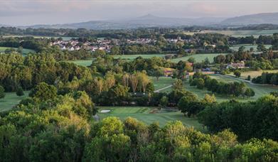 Raglan Golf Club landscape in monmouthshire