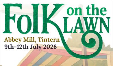 Folk on the lawn abbey mill, tintern 9th -12th July 2026