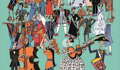 Animated historical cartoon characters -