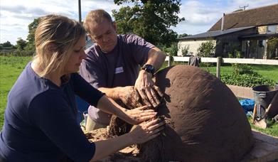 Build a wood-fired pizza oven at Humble by Nature Kate Humble's farm