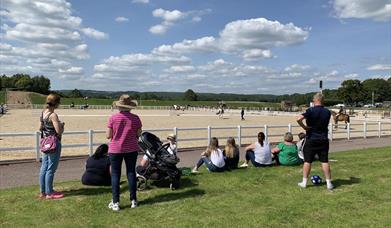 Spectators watching the action in the Magic Arena