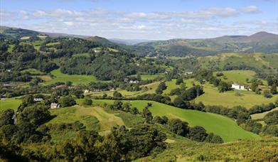 Views near Dinas Bran on Offa's Dyke