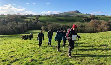 Walking near Llandewi Skirrid