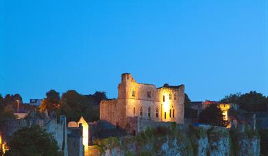 Chepstow Castle Night Shutterstock