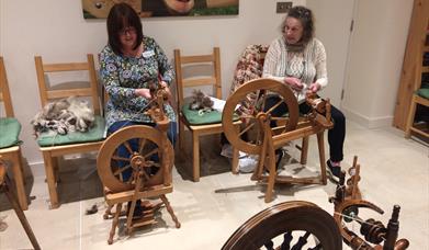 Learn to spin sheep wool at Humble by Nature Kate Humble's farm