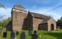 St Bridget's Church Skenfrith on a sunny day in the village of Skenfrith
