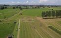 raglan farm park showing fields in monmouthshire outside raglan, green and open spaces
