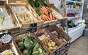 Raglan Farm shop with fresh vegetables and fridge