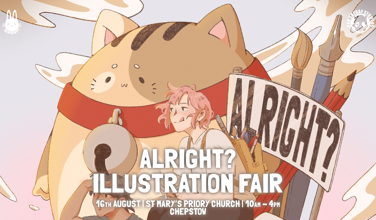 Promotional image for Alright? Illustration Fair