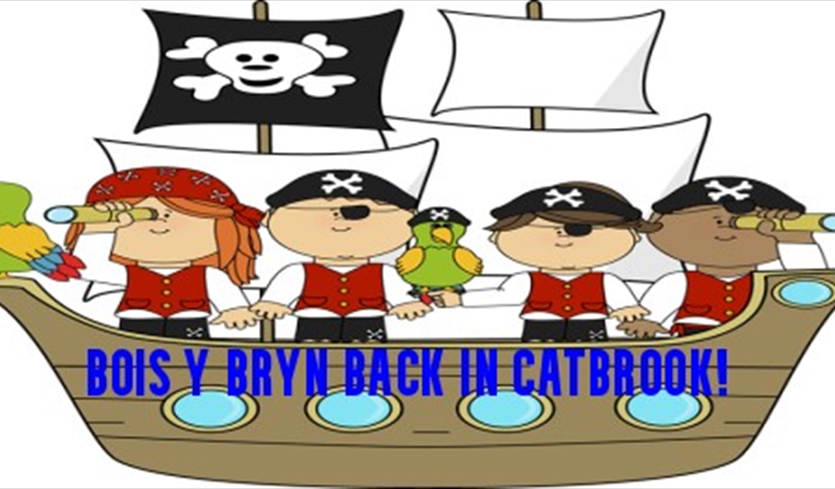 Shanty band concert cartoon pirate ship