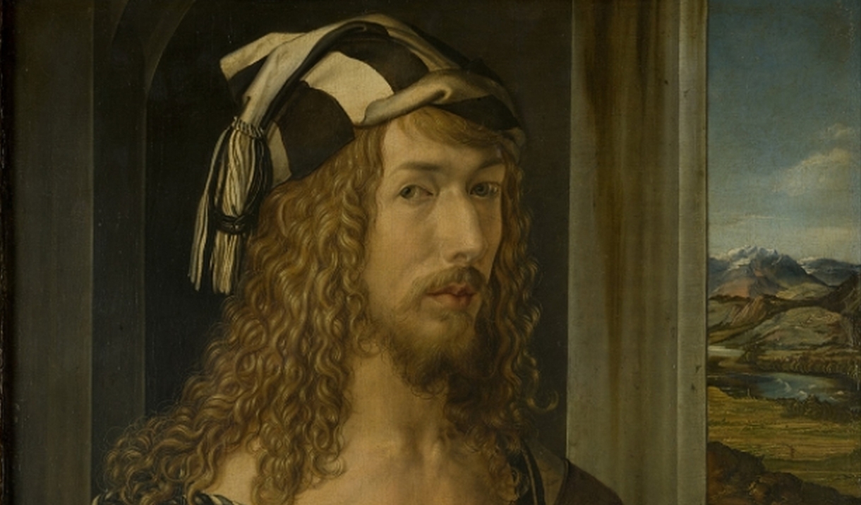 Durer, Self portrait at 26, crop