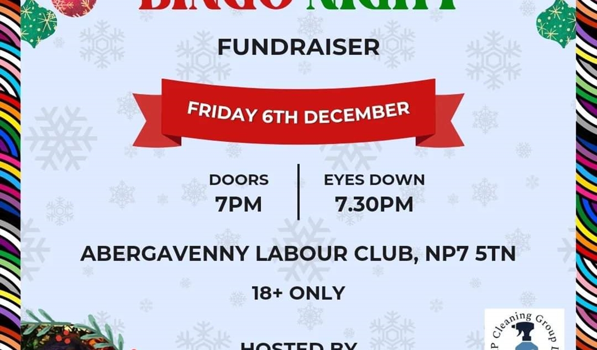 Abergavenny Pride Drag Bingo fundraiser Fri Dec 6th