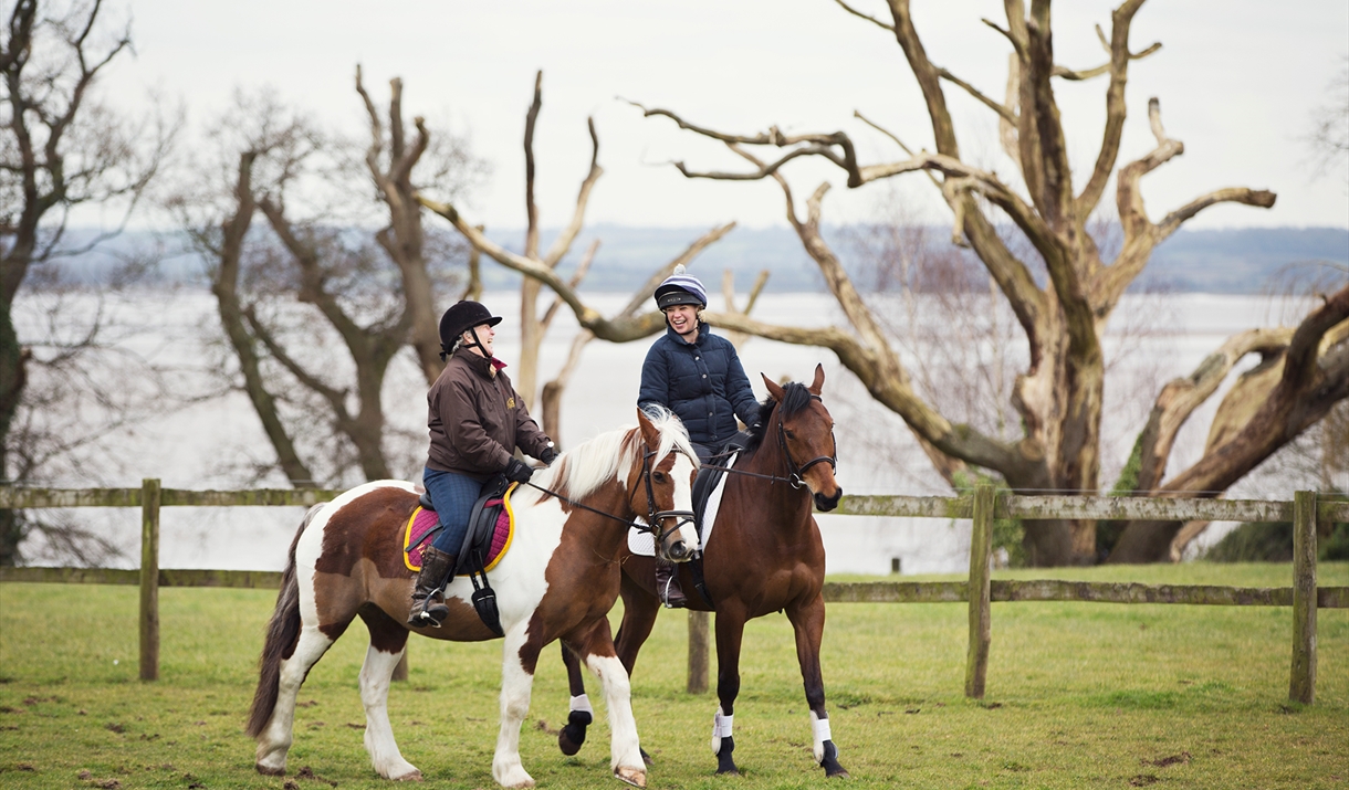 Horseriding Severn Estuary near Chepstow