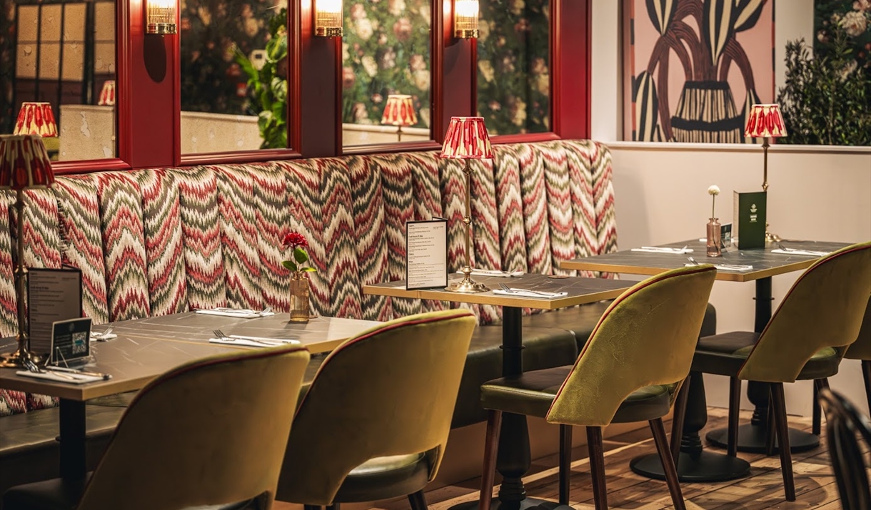 Pugh's Garden Kitchen Restaurant room layout chairs and tables