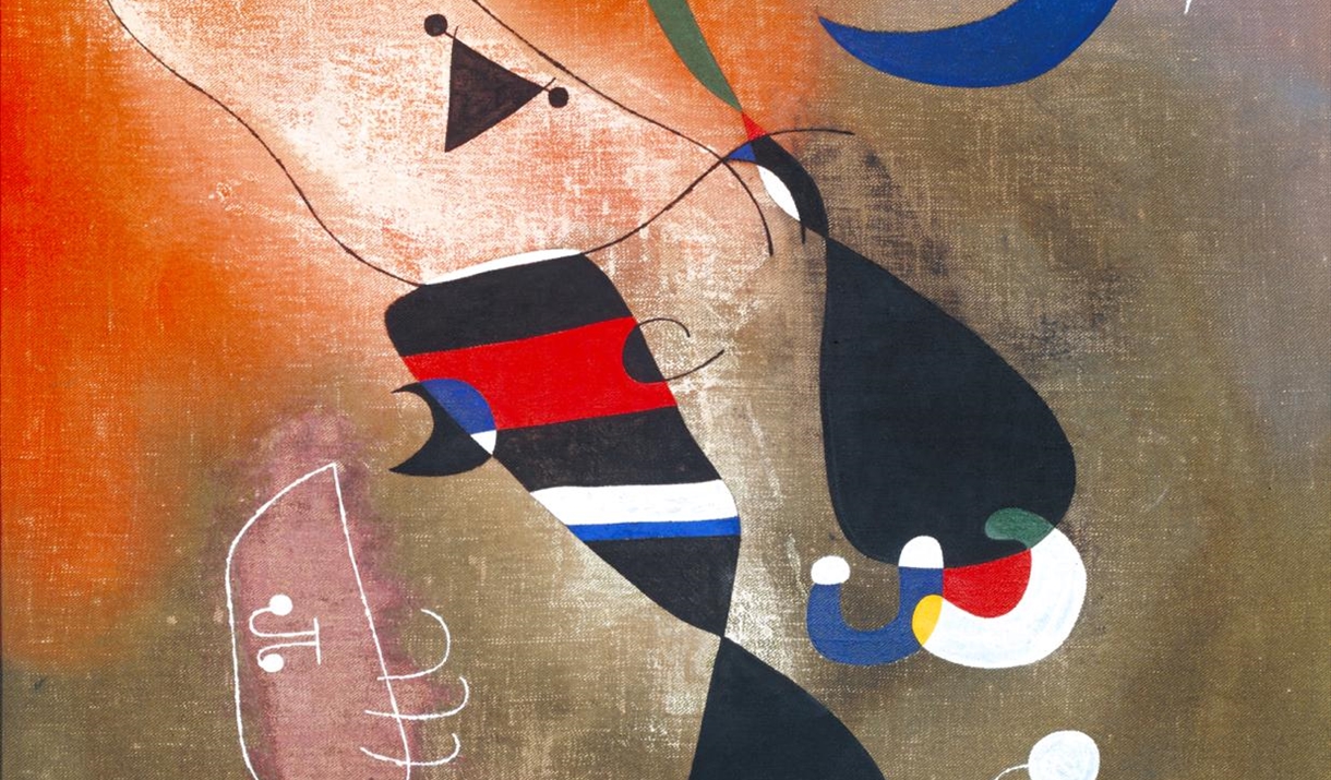 Miro, Woman and Bird in the Moonlight, 1949