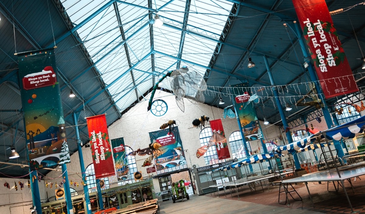 Abergavenny Market Hall Permanent Market in Abergavenny, Abergavenny