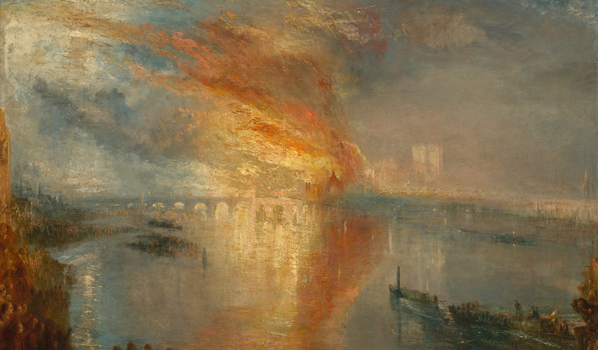 Turner, The Burning of the House of Lords and Commons &C 1834 Cleveland