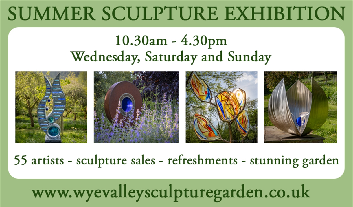 Summer Sculpture Exhibition

Set on the gentle slopes of the beautiful Wye Valley in Tintern, this *award‑winning sculpture garden* hosts one of Wales