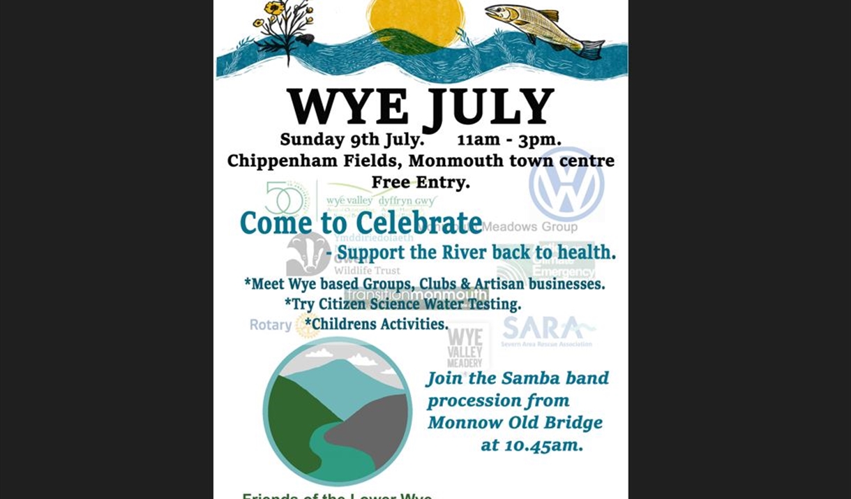 Wye July 2023 Flyer front page