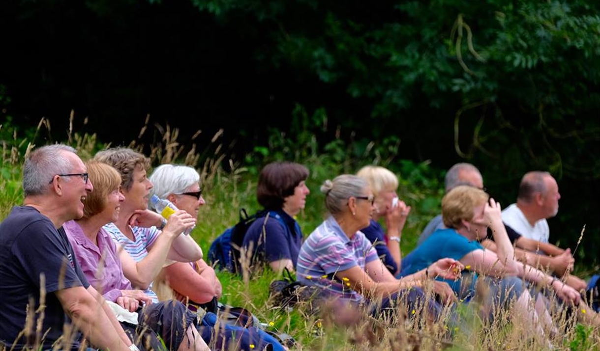 Journeying group in the Wye Valley.