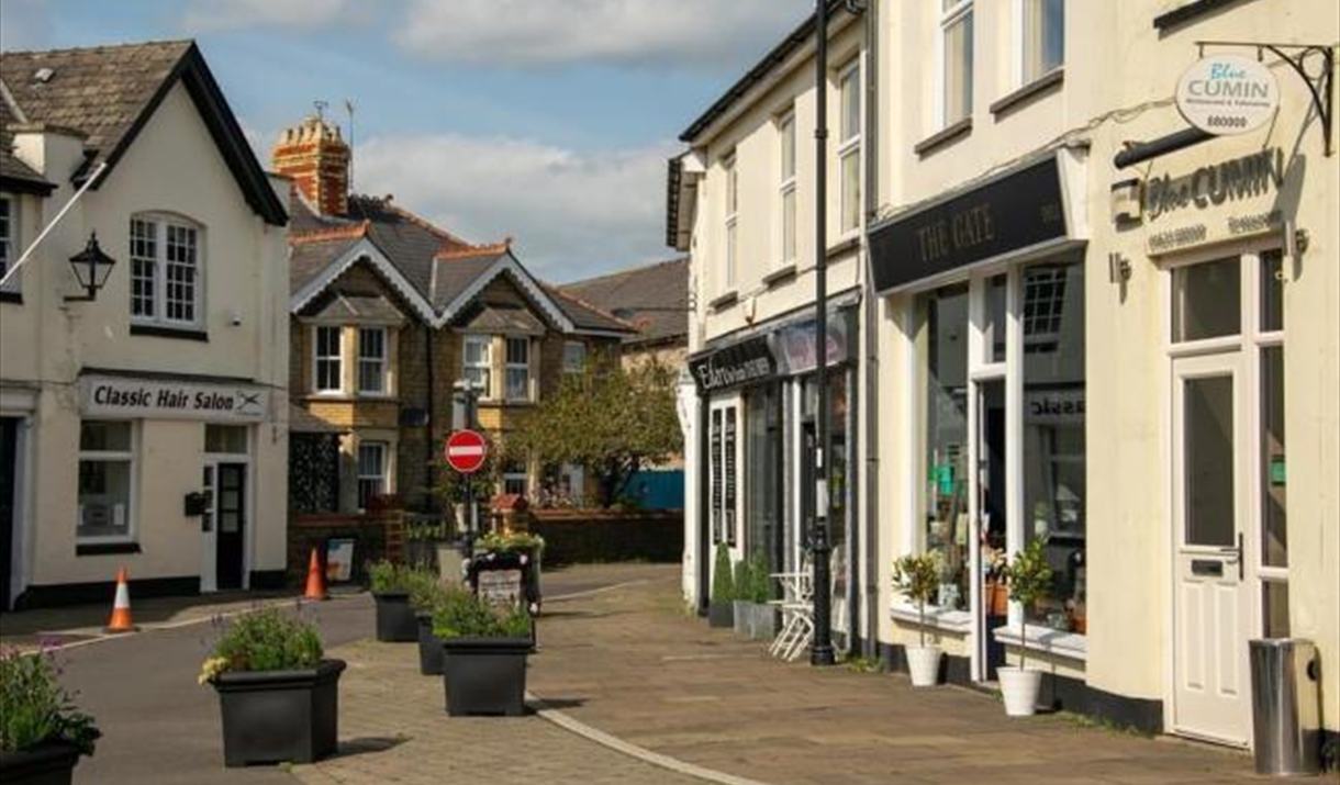 magor town shops and paths