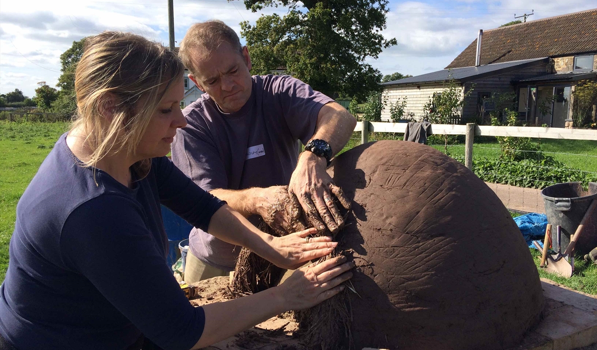 Build a wood-fired pizza oven at Humble by Nature Kate Humble's farm