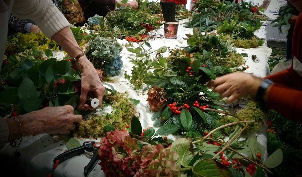 Wreath Making at Bryngwyn