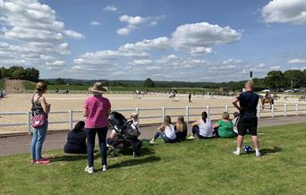 Spectators watching the action in the Magic Arena