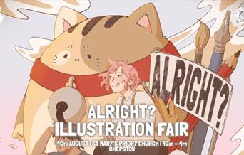 Promotional image for Alright? Illustration Fair