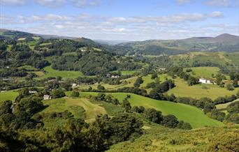 Views near Dinas Bran on Offa's Dyke