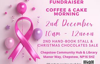 Pink poster with Beast Cancer ribbon on